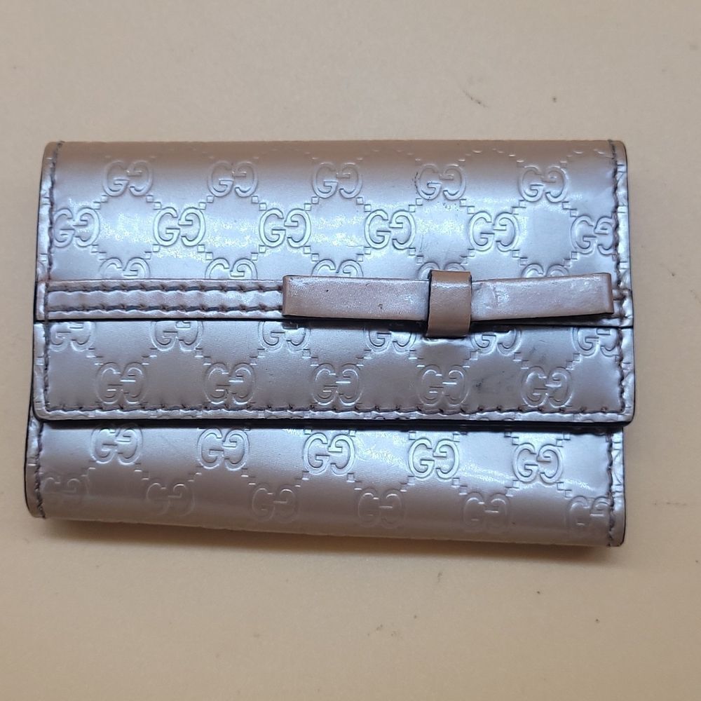 Authentic Gucci GG Monogram Keychain Wallet